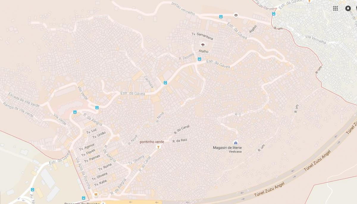 Kartta favela Rocinha