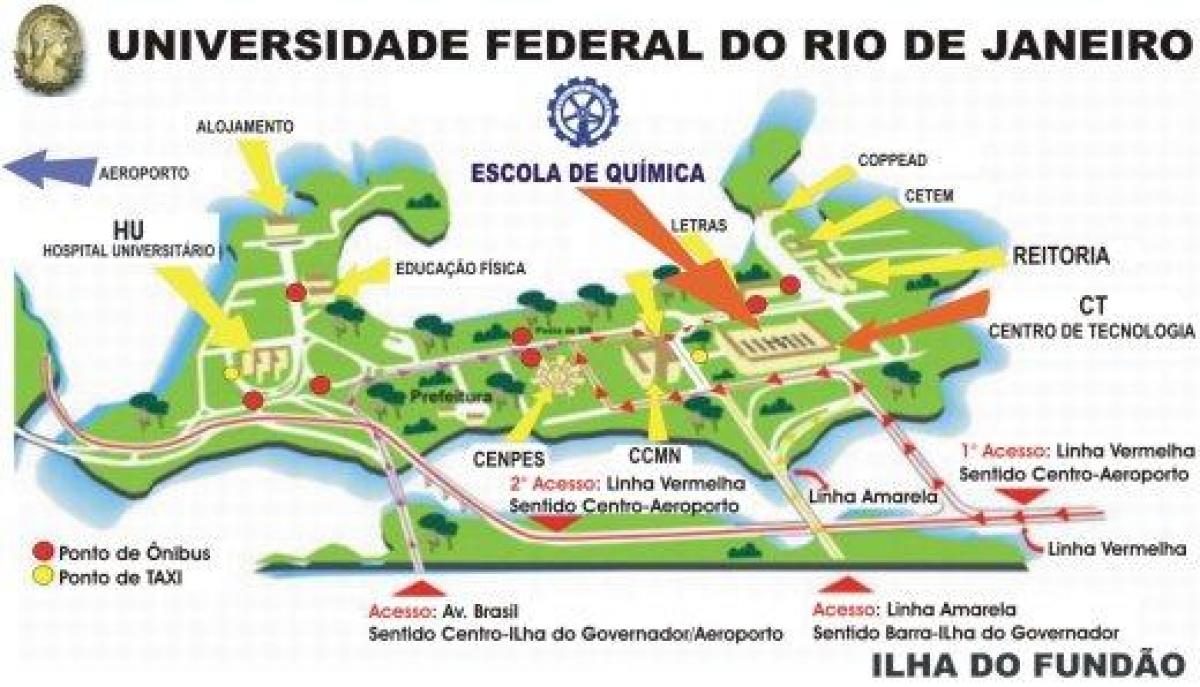 Kartta Federal university of Rio de Janeiro