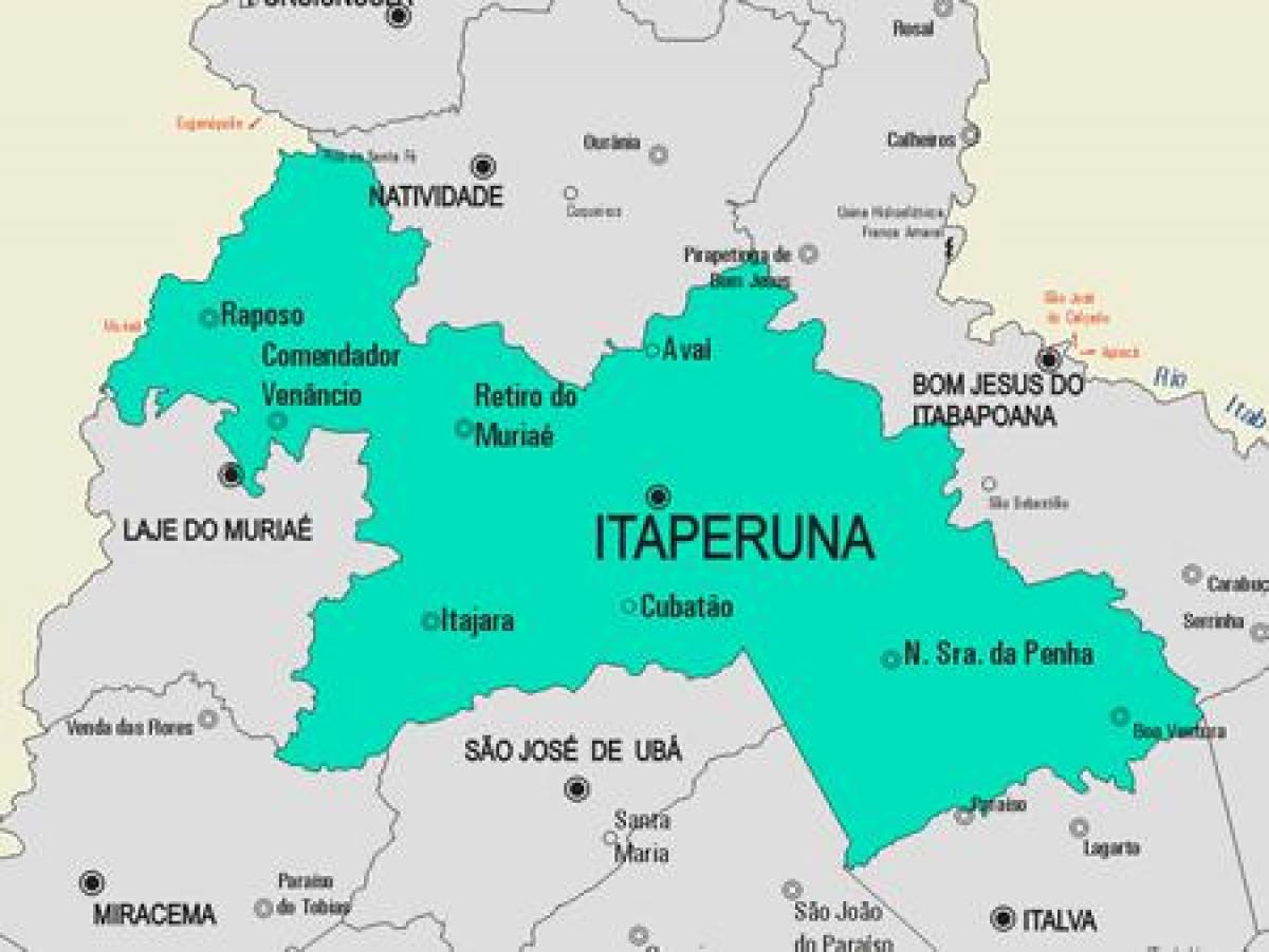 Kartta Itaperuna kunta