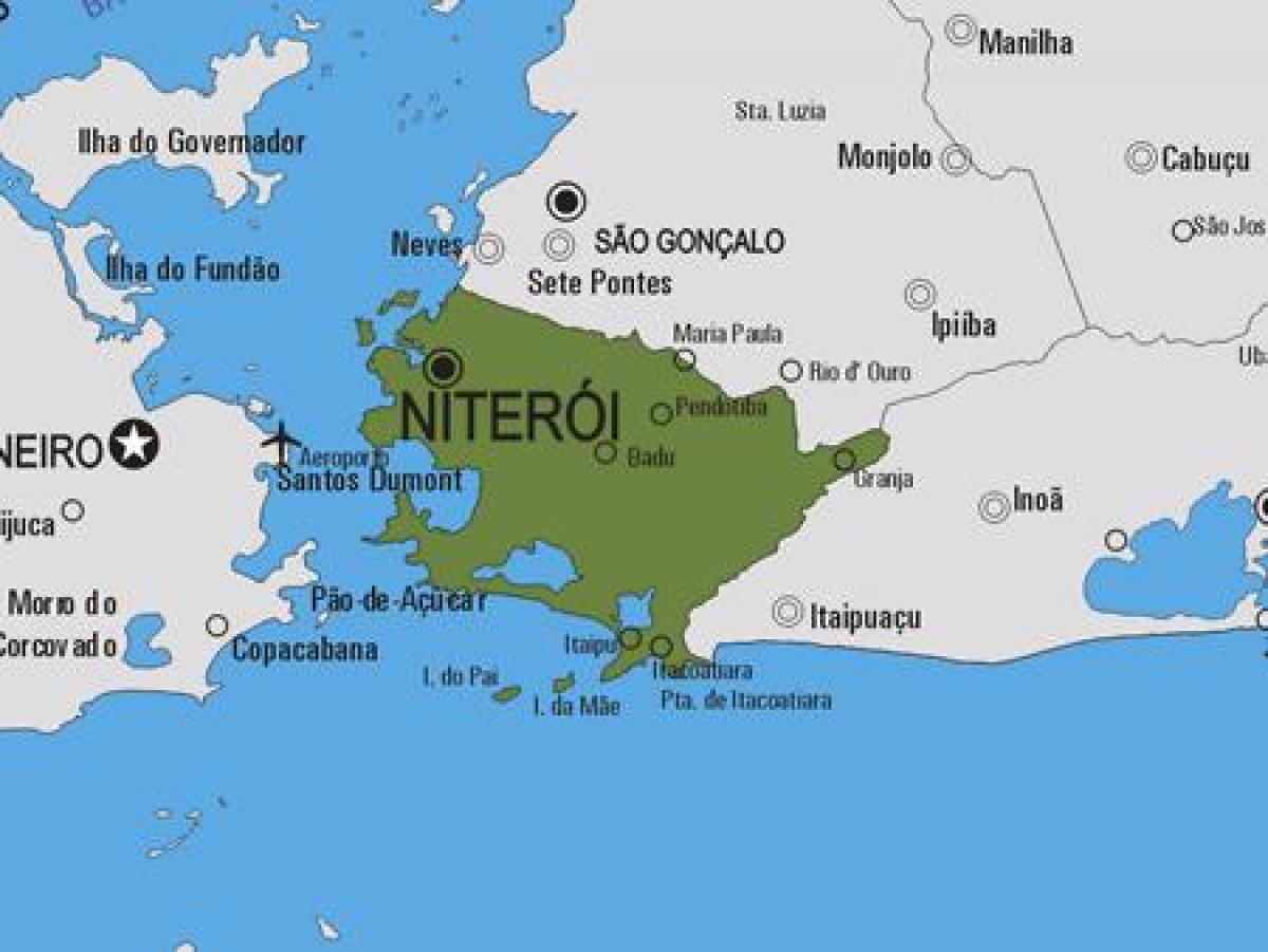 Kartta Niterói kunta