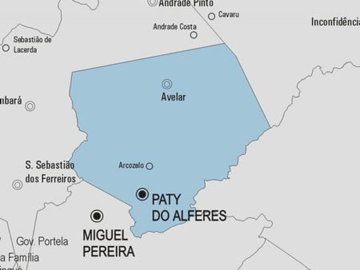 Kartta Paty tehdä Alferes kunta