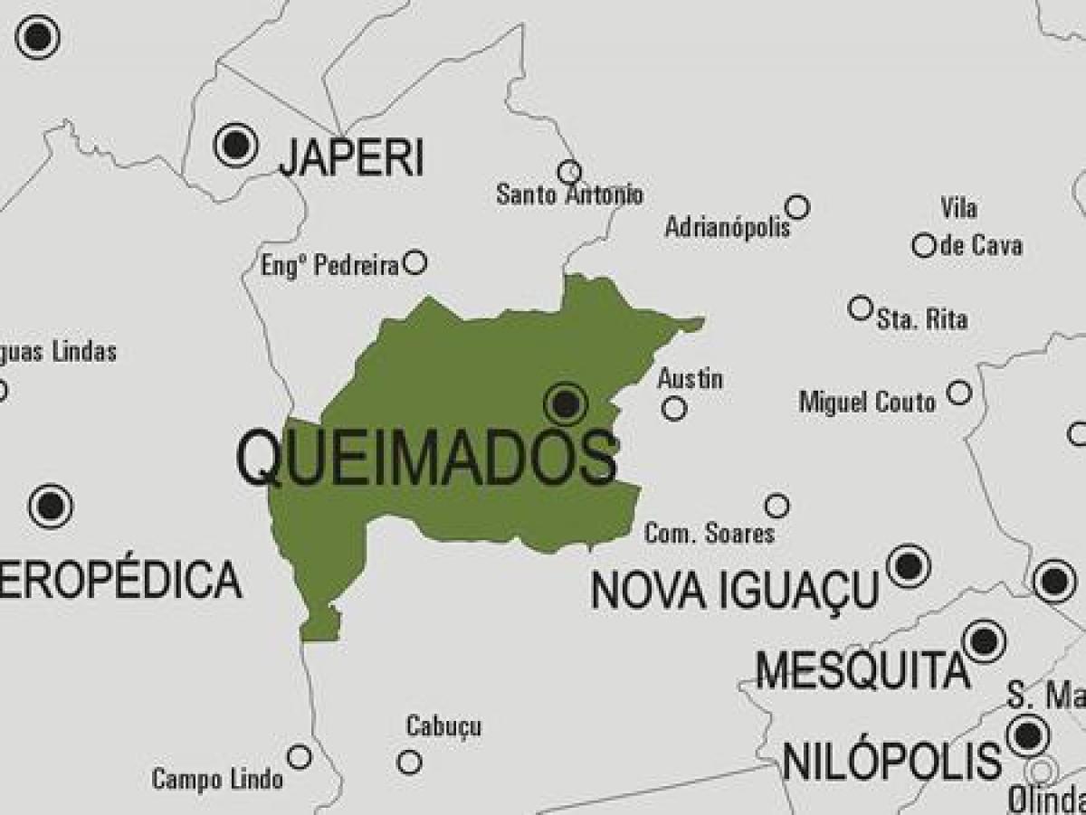 Kartta Queimados kunta