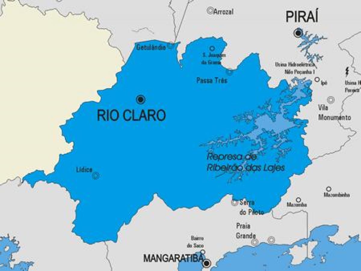 Kartta Rio Claro kunta