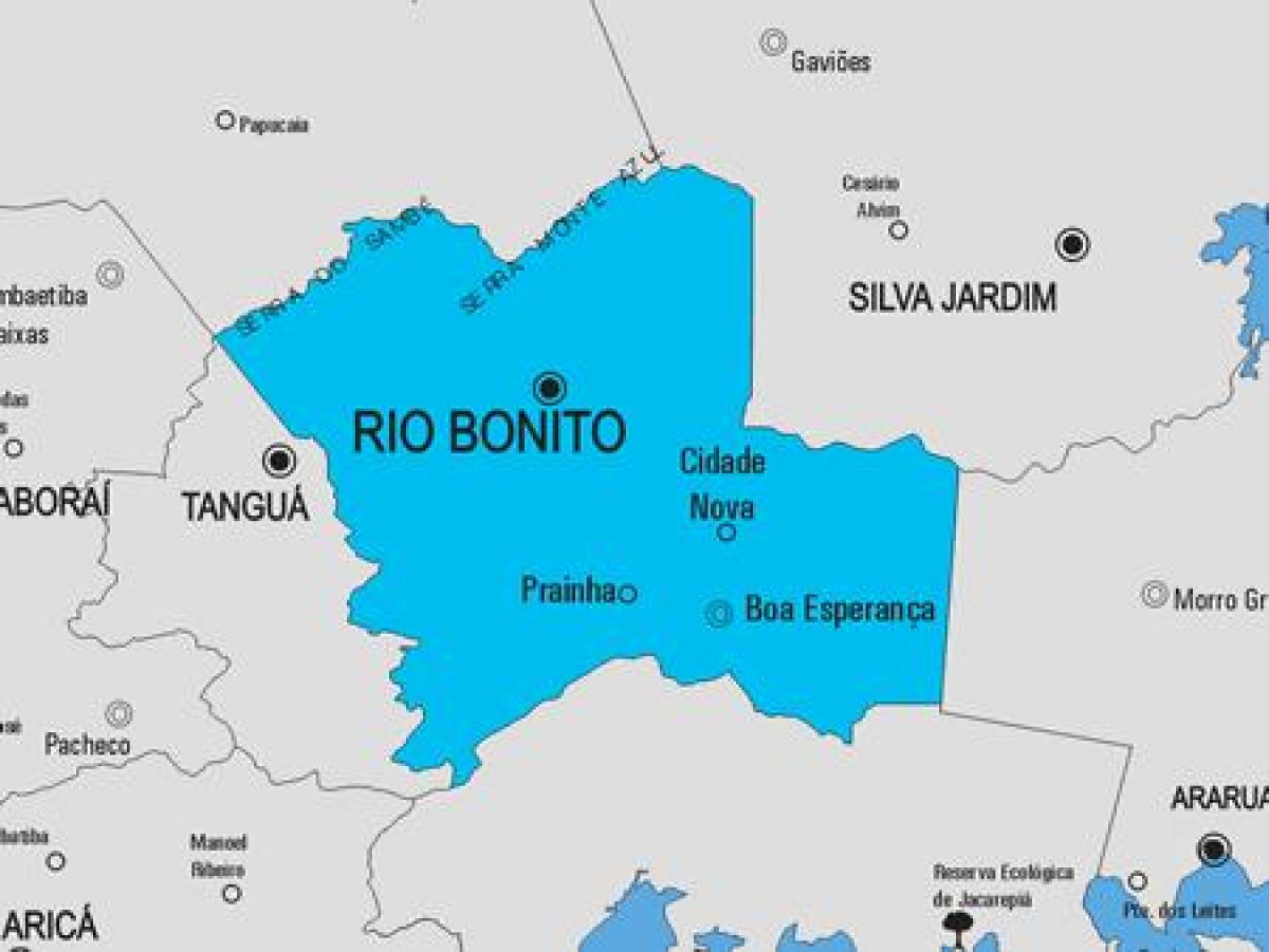 Kartta Rio das Flores kunta