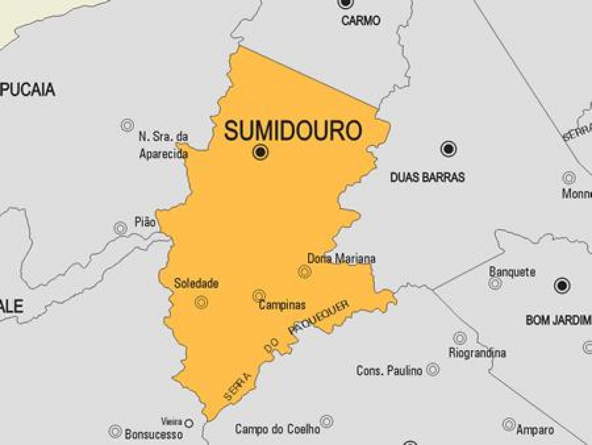 Kartta Sumidouro kunta