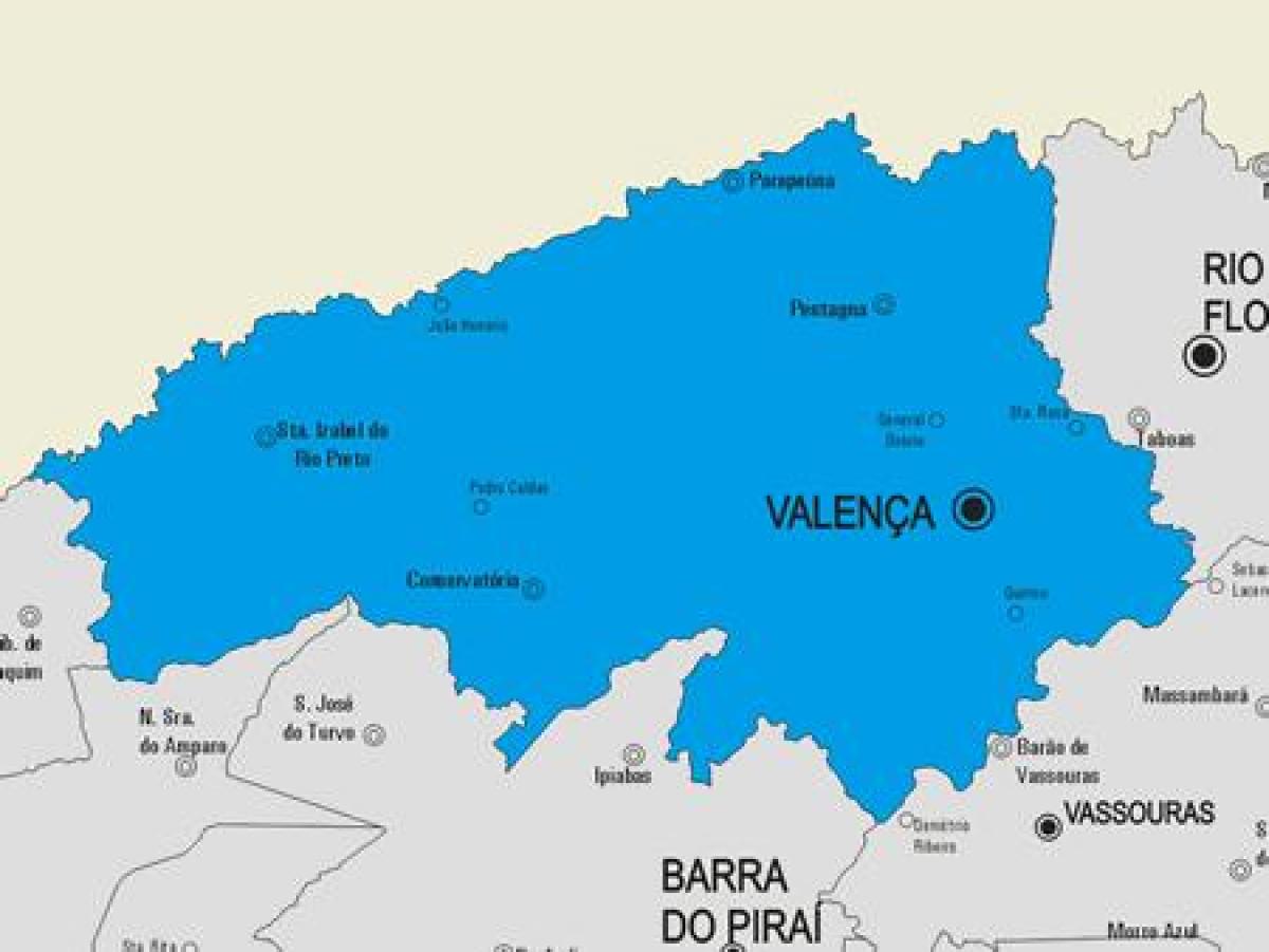 Kartta Valença kunta