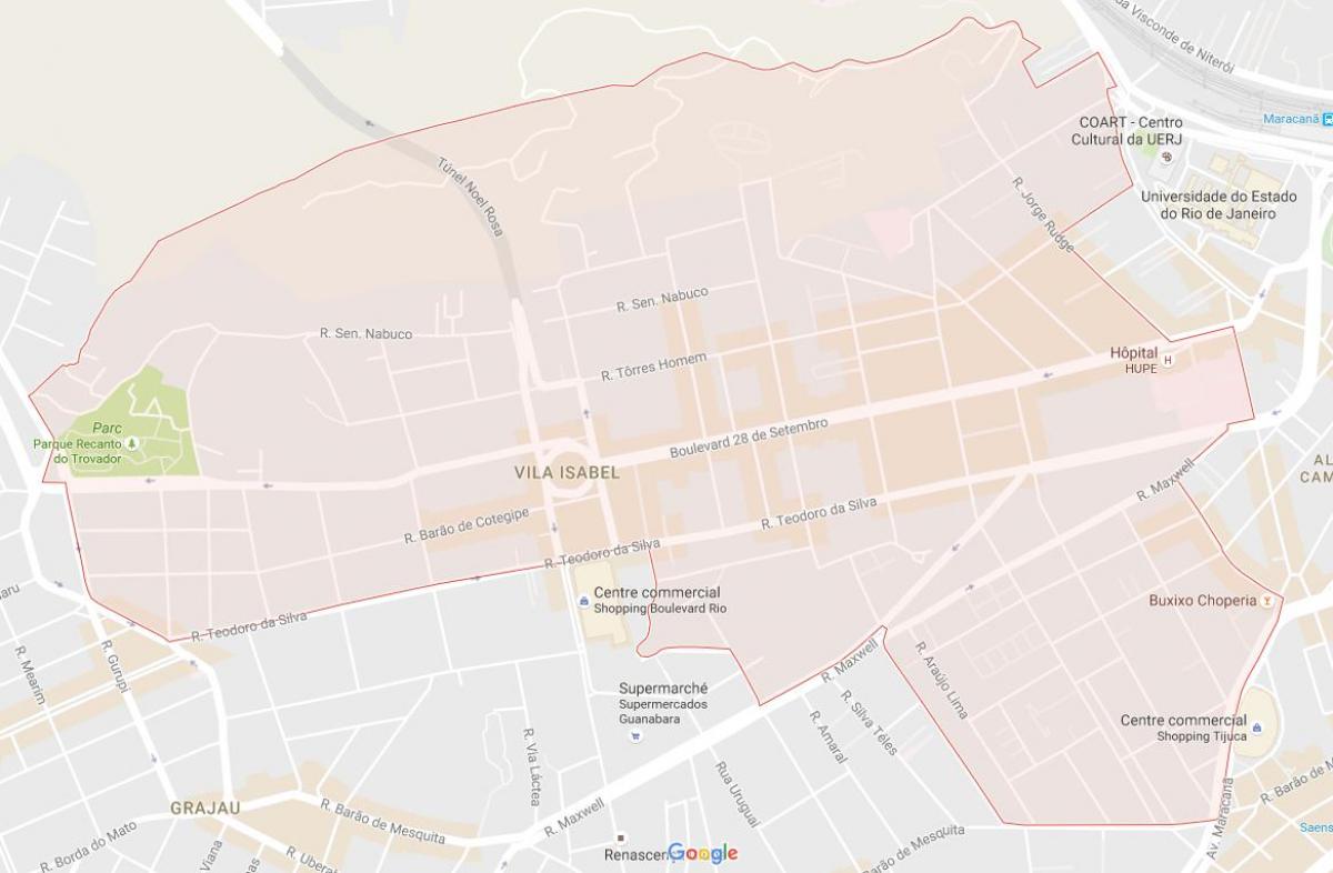 Kartta Vila Isabel