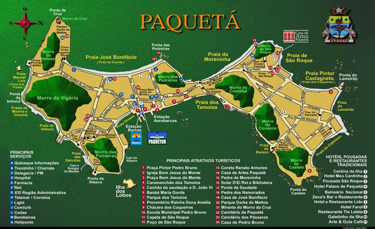 Kartta Île de Paquetá