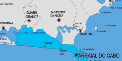 Kartta Arraial do Cabo kunta
