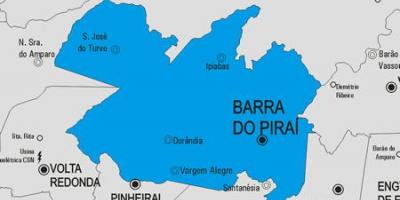 Kartta Barra do Piraí kunta