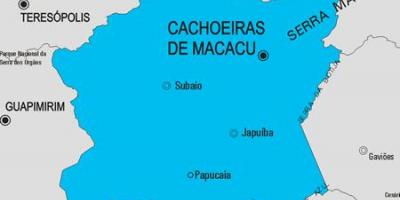 Kartta Cachoeiras de Macacu kunta