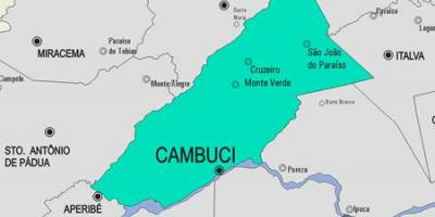 Kartta Cambuci kunta