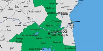 Kartta Carapebus kunta
