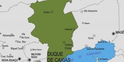 Kartta Duque de Caxias kunta