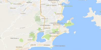 Kartta favela Vidigal