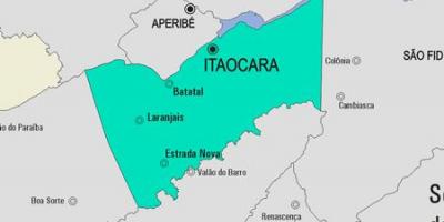 Kartta Itaocara kunta