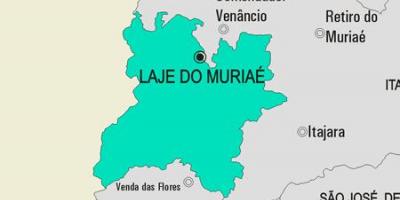 Kartta Laje tehdä Muriaé kunta