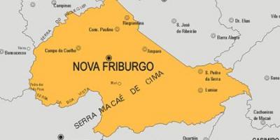 Kartta Nova Friburgo kunta
