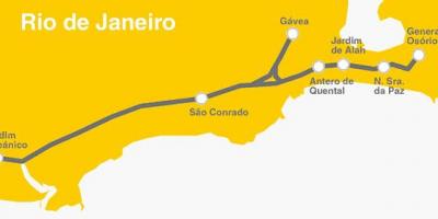 Kartta Rio de Janeiro metro Line 4