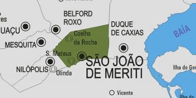 Kartta São João de Meriti kunta