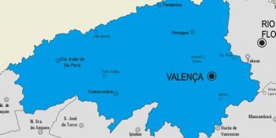 Kartta Valença kunta