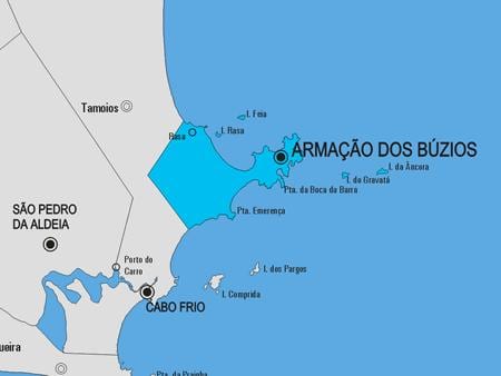 Kartta Armação dos Búzios kunta