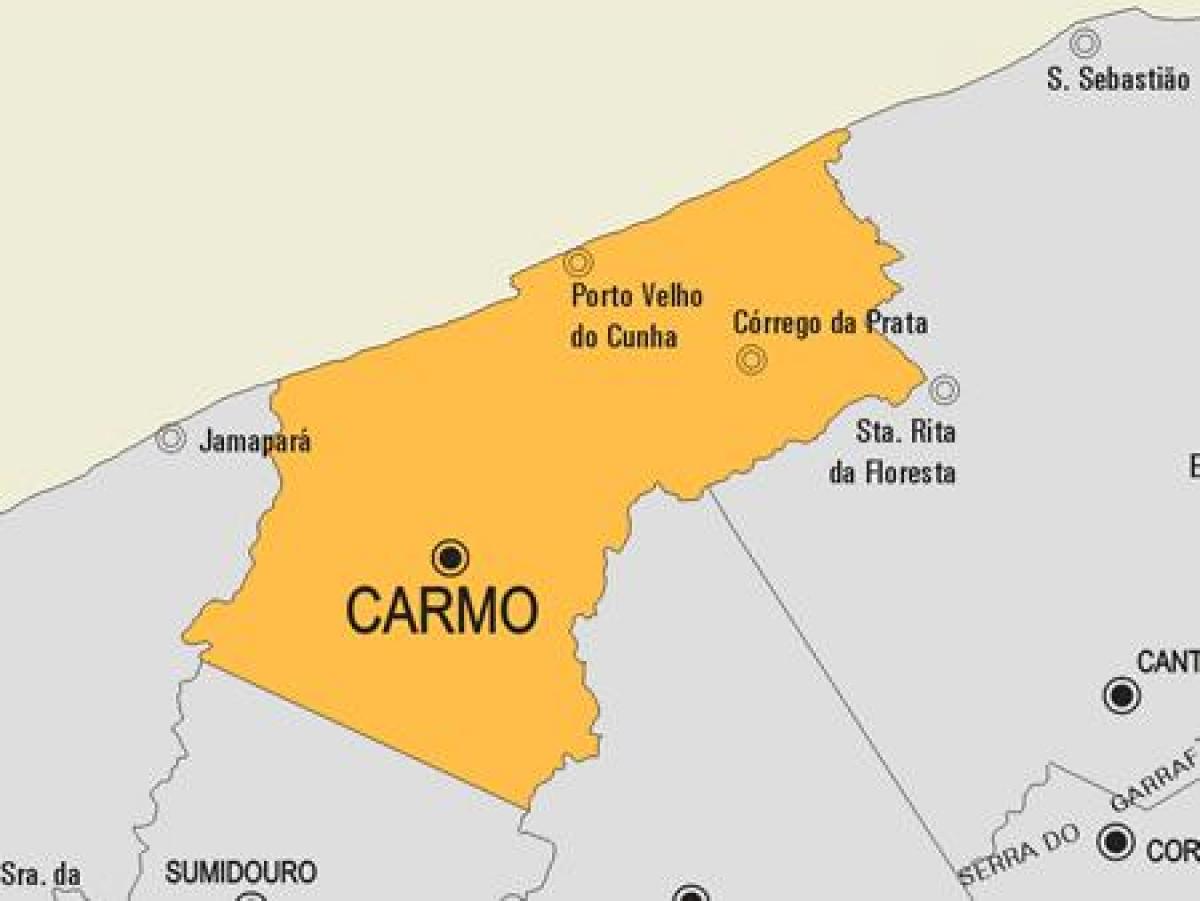 Kartta Cardoso Moreira kunta