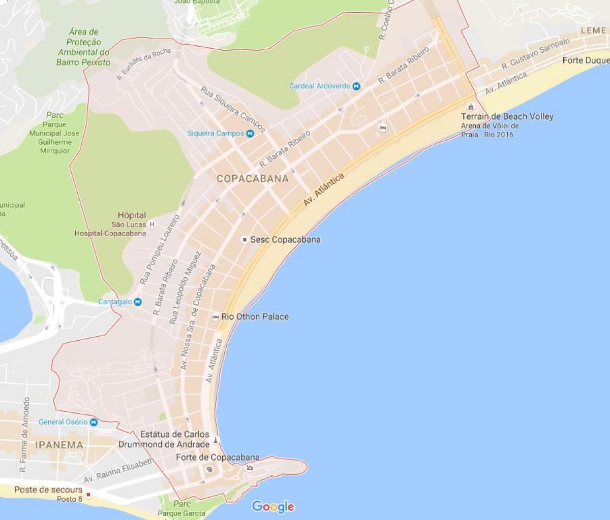Kartta Copacabana