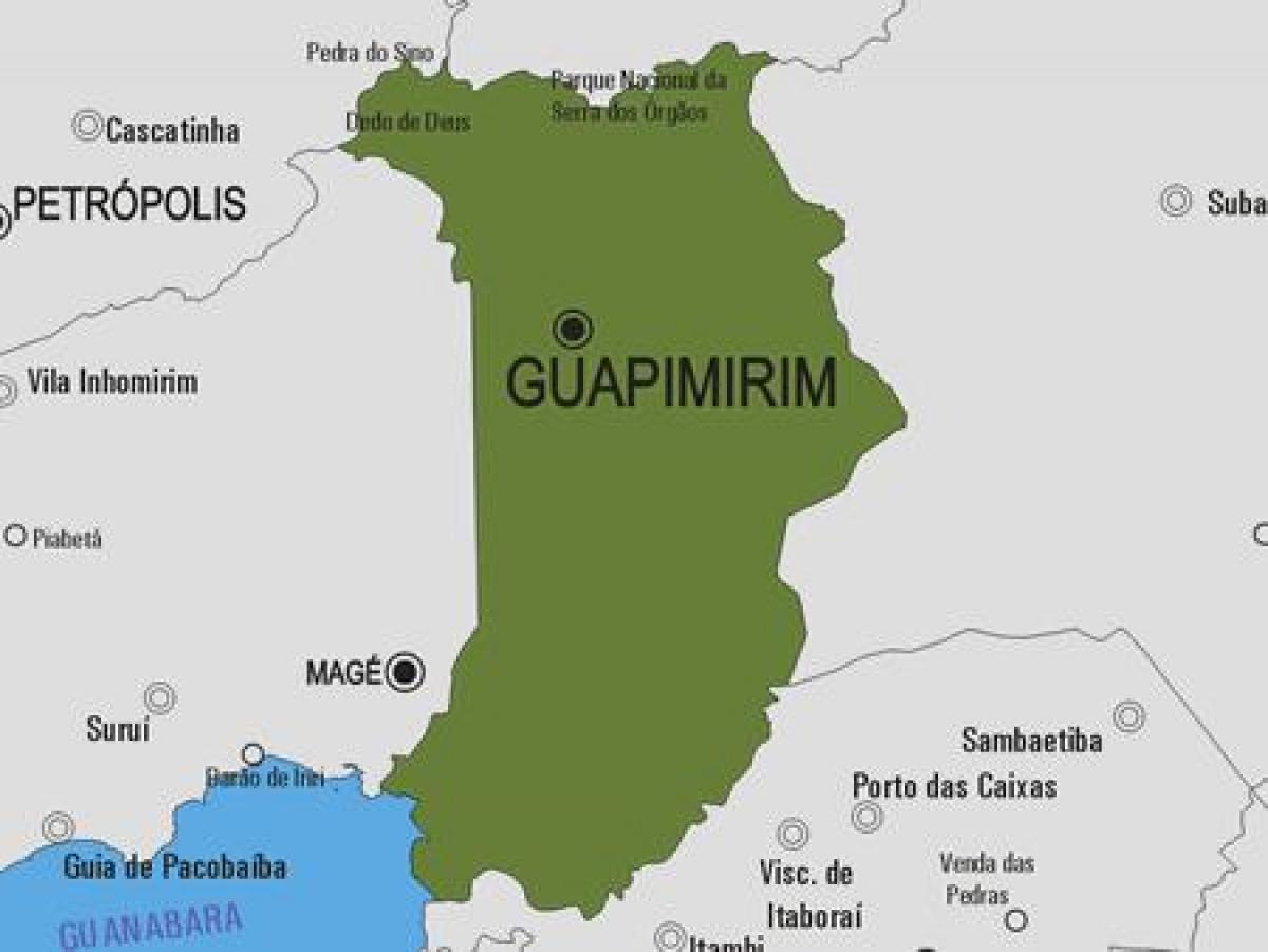 Kartta Guapimirim kunta