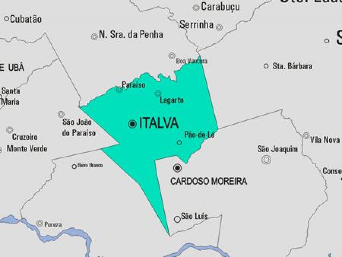 Kartta Italva kunta