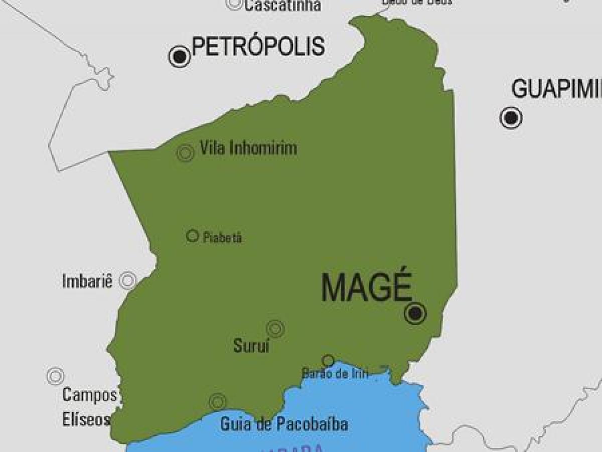Kartta Magé kunta