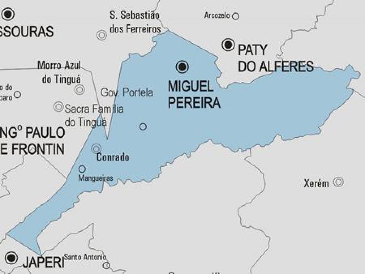 Kartta Miguel Pereira kunta