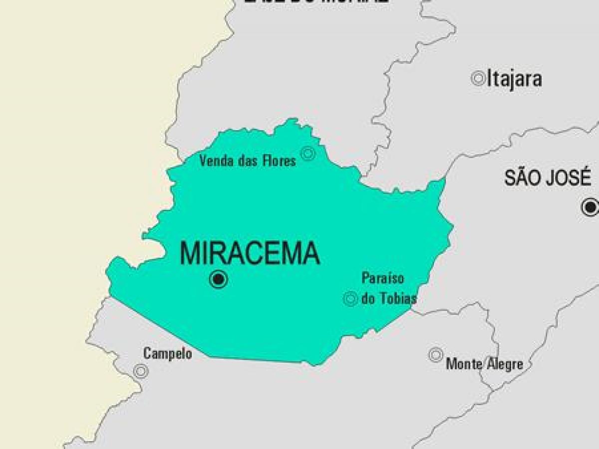 Kartta Miracema kunta