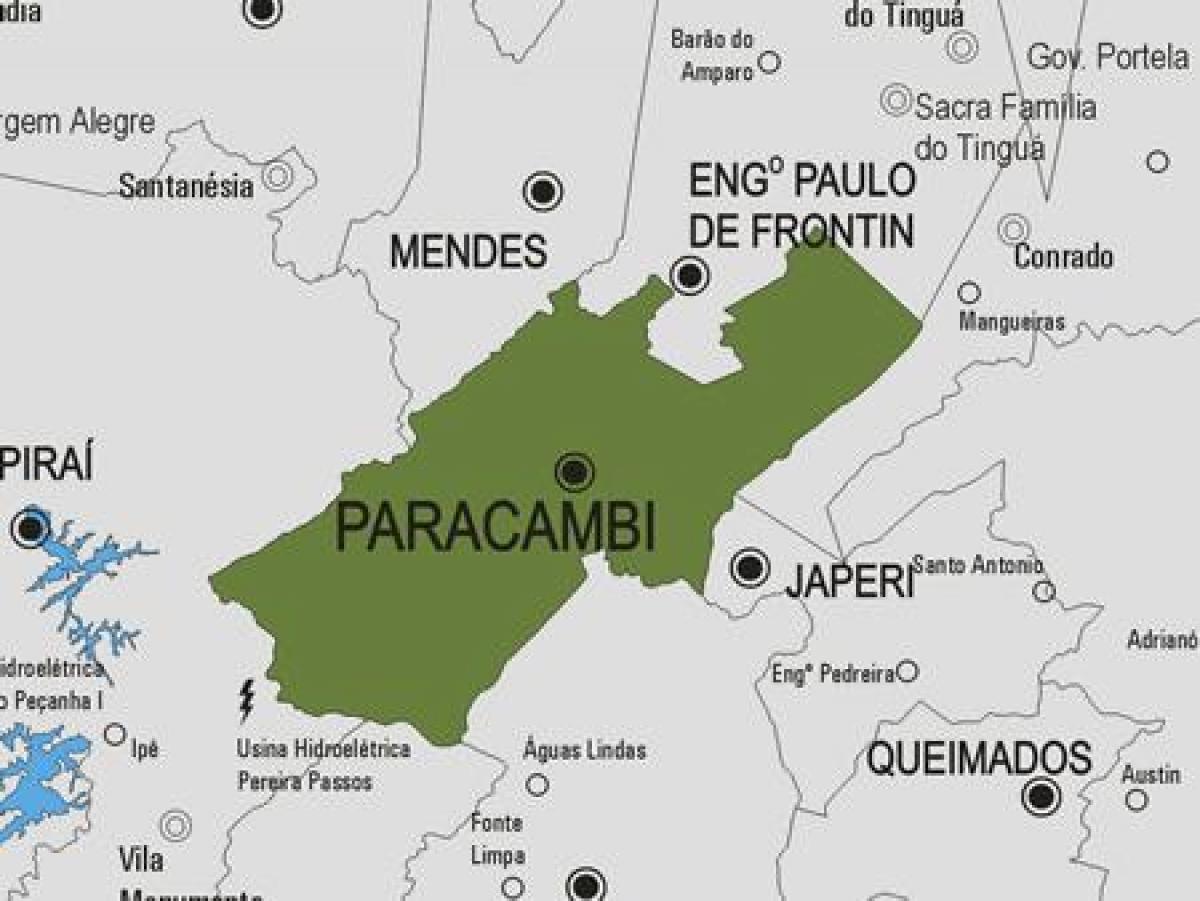 Kartta Paracambi kunta