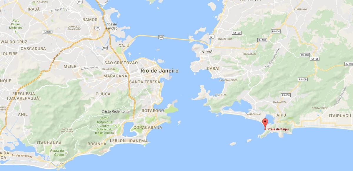 Kartta ranta Itaipú