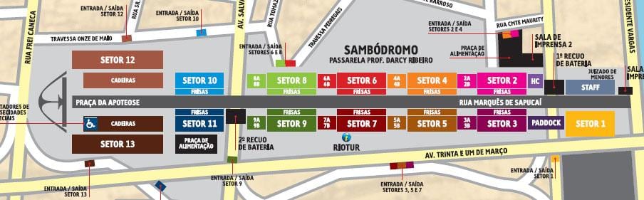 Kartta Sambódromo