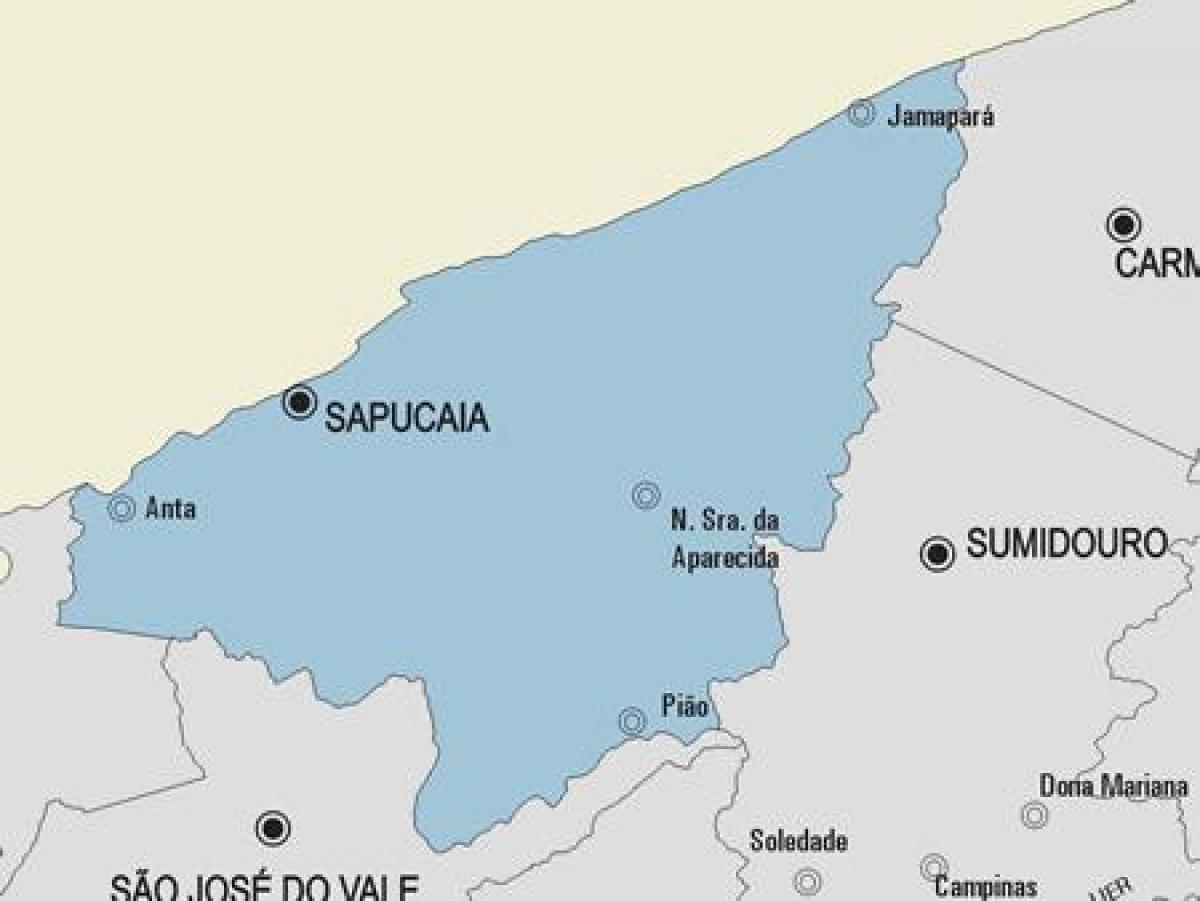 Kartta Sapucaia kunta