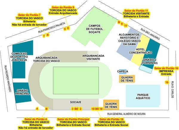 Kartta stadion São Januário