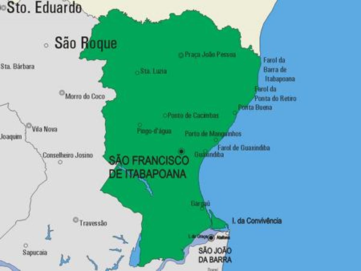 Kartta São Fidélis kunta