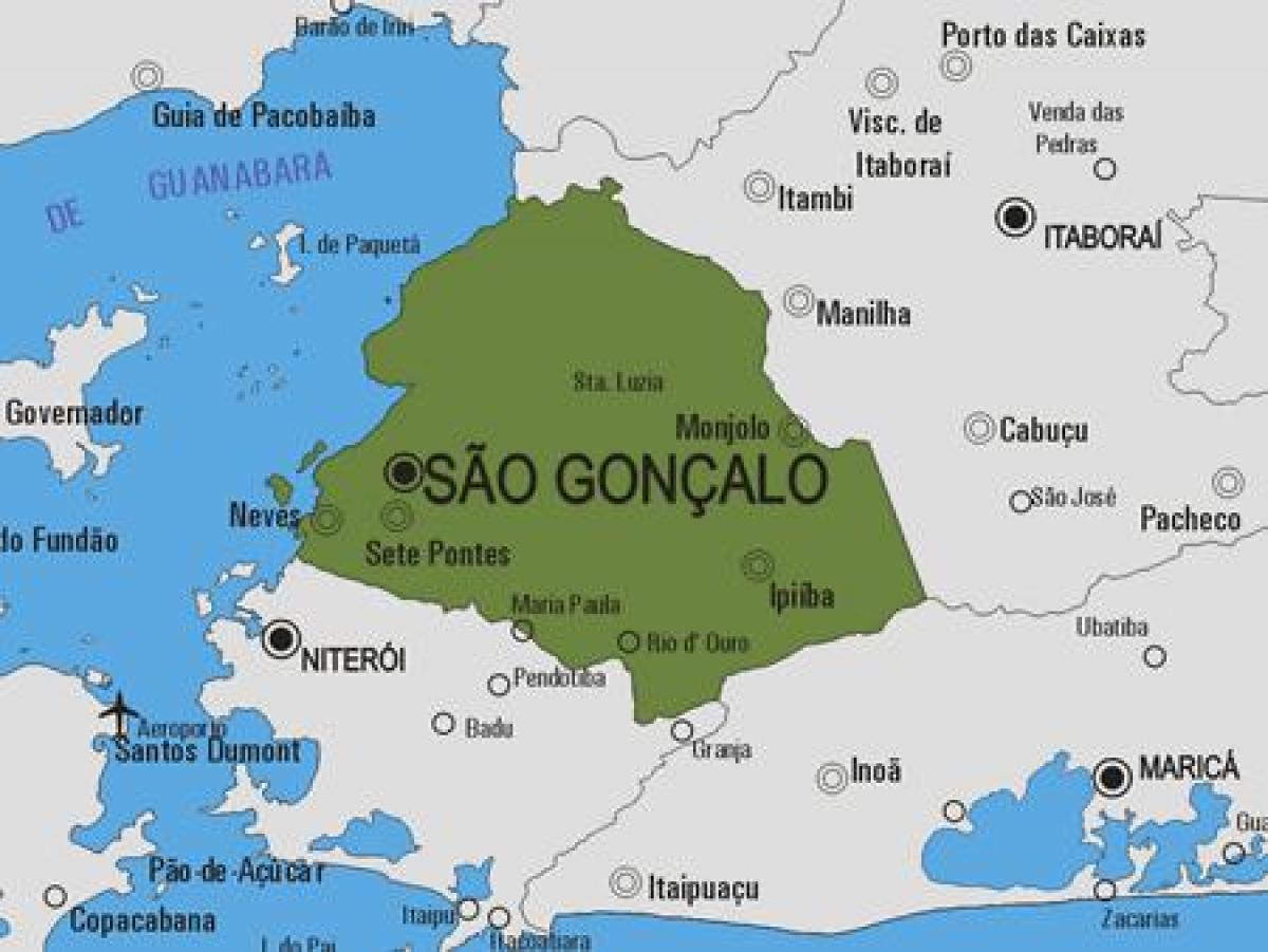 Kartta São Gonçalo kunta