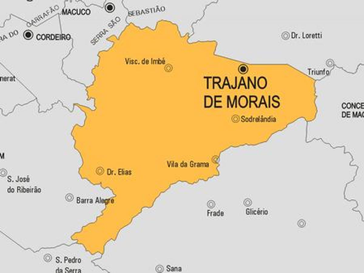 Kartta Trajano de Morais kunta