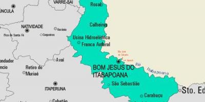 Kartta Bom Jesus do Itabapoana kunta