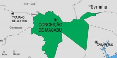 Kartta Conceição de Macabu kunta