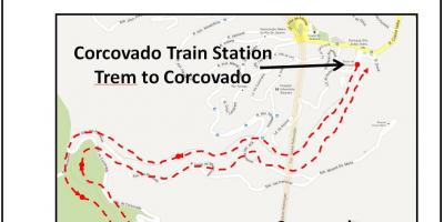 Kartta Corcovado train