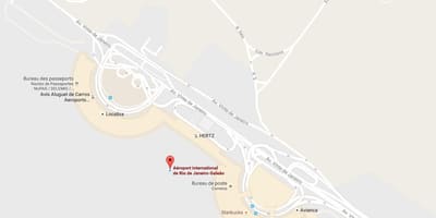 Kartta Galeaon lentokentältä