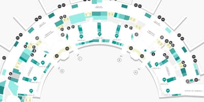 Kartta Galeaon lentokentältä Terminaali 2: Taso 3