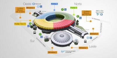 Kartta Maracanã-stadion