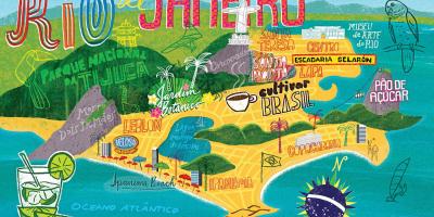 Kartta Rio de Janeiro taustakuva