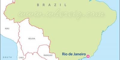 Kartta Rio de Janeirossa Brasiliassa