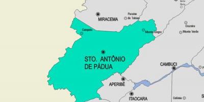 Kartta Santo Antonio de Padovan kunta